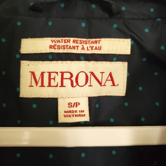 Merona Blue Polka Dot Raincoat - Picture 4 of 6